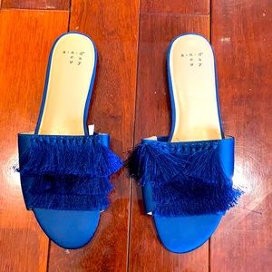 Blue sandals